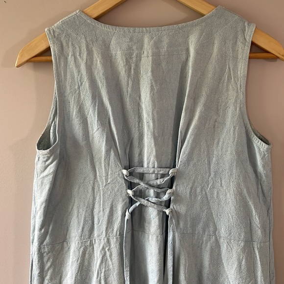 Jessica Redditt Raw Silk Plant Dyed Dress - Picture 2 of 2